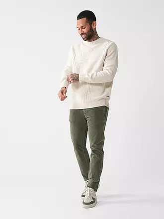 MAC | Pantalon en velours côtelé coupe fuselée GRIFFIN | olive
